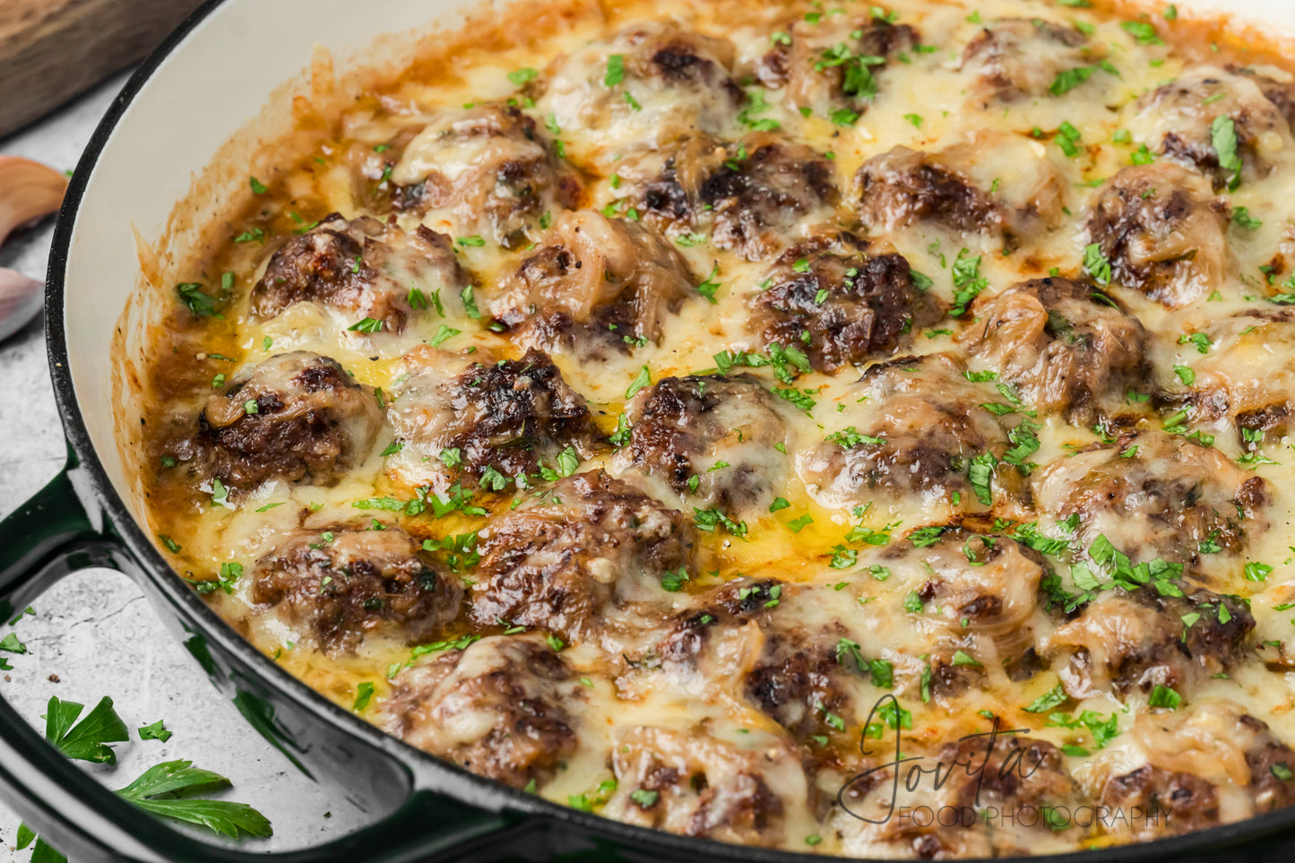 French Onion Meatballs