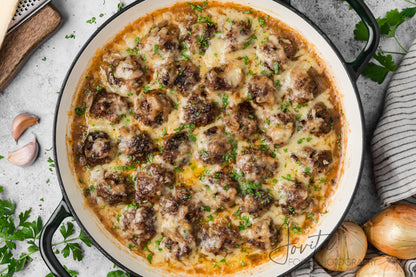 French Onion Meatballs