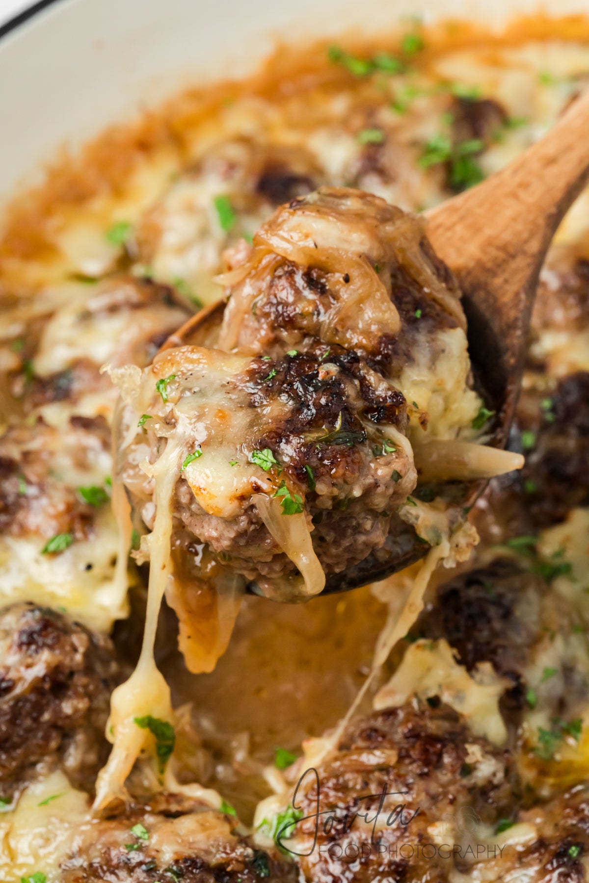 French Onion Meatballs