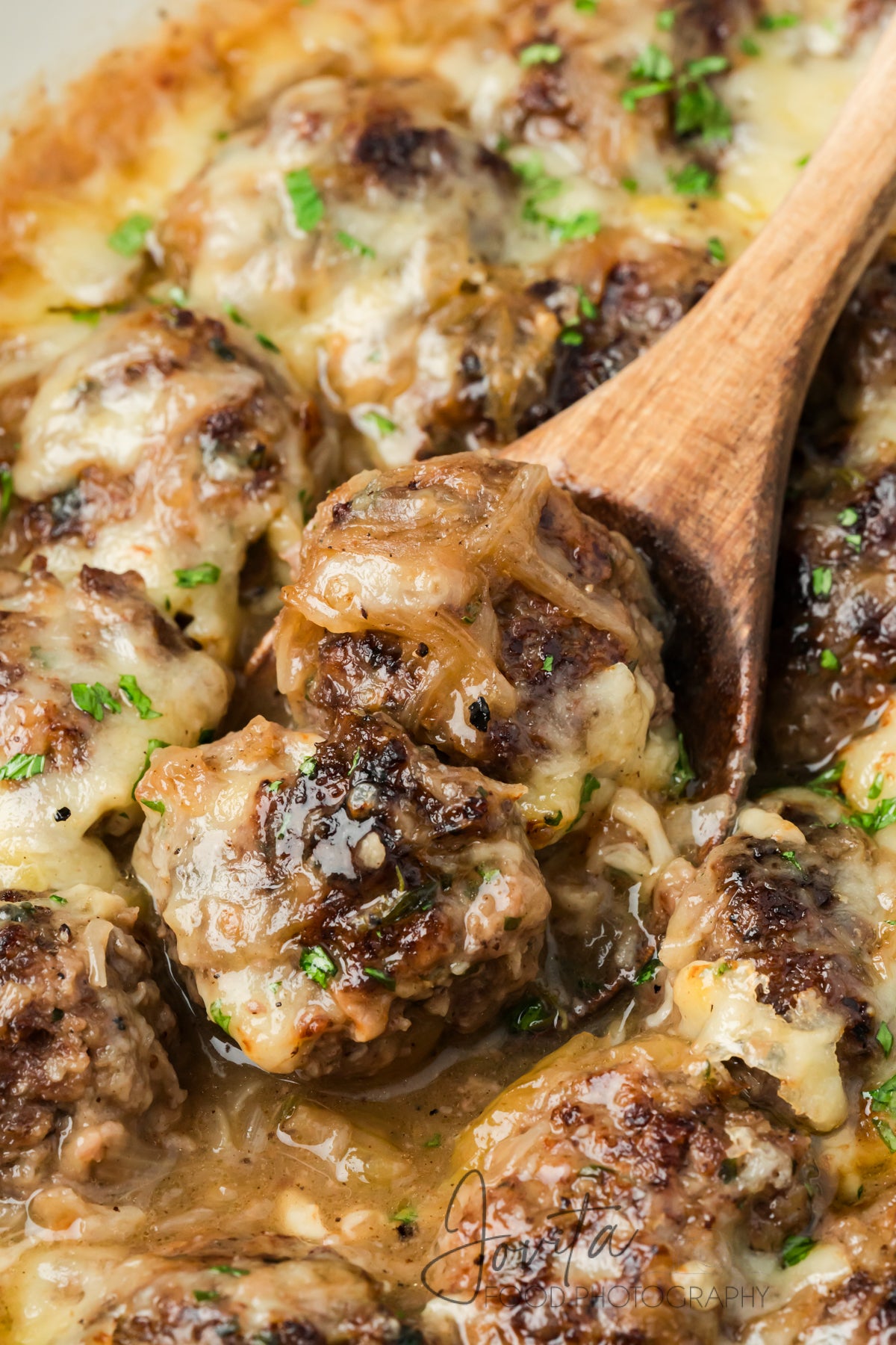 French Onion Meatballs