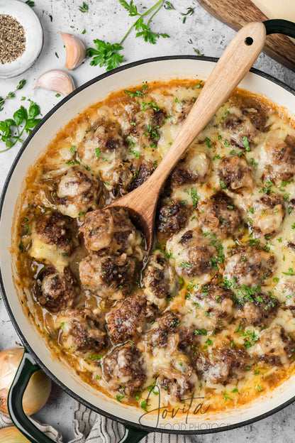 French Onion Meatballs