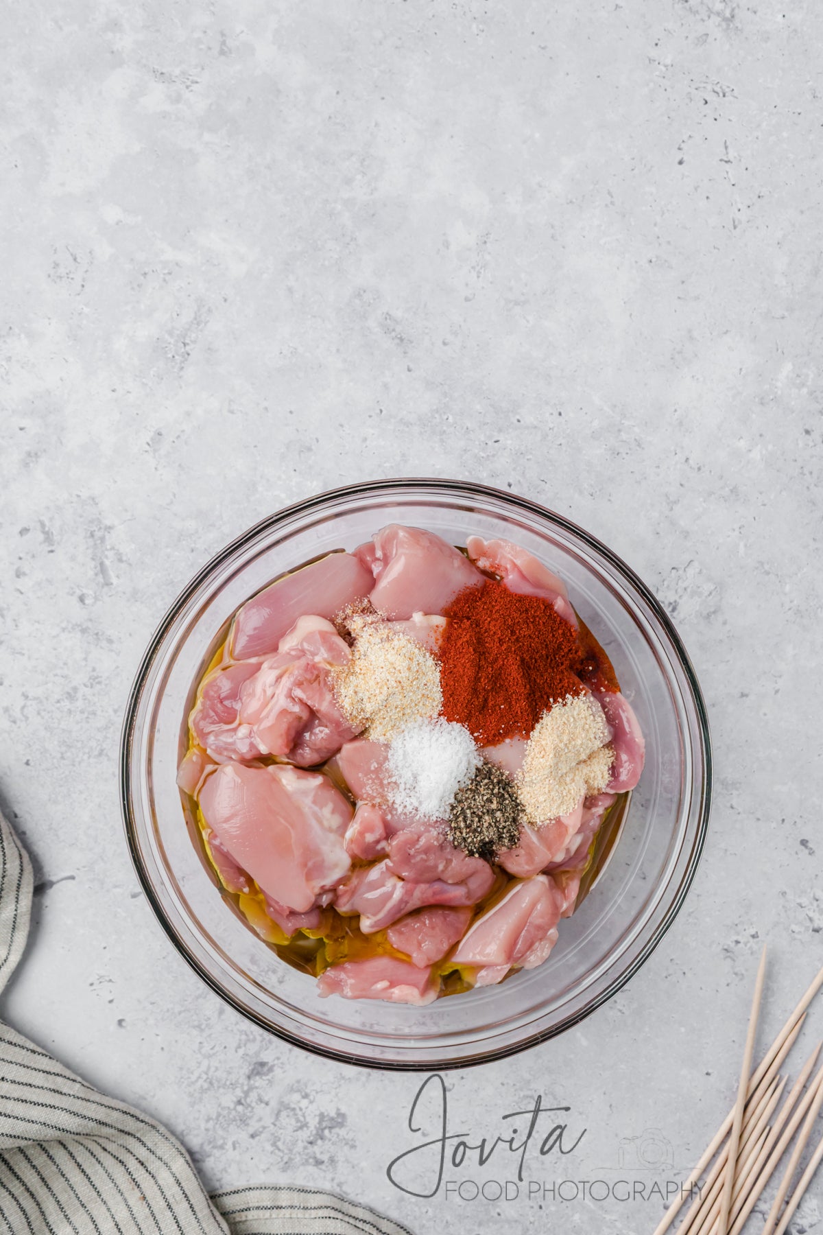 Garlic Parmesan Chicken Skewers