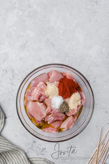 Garlic Parmesan Chicken Skewers