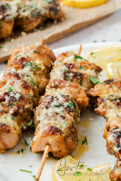 Garlic Parmesan Chicken Skewers