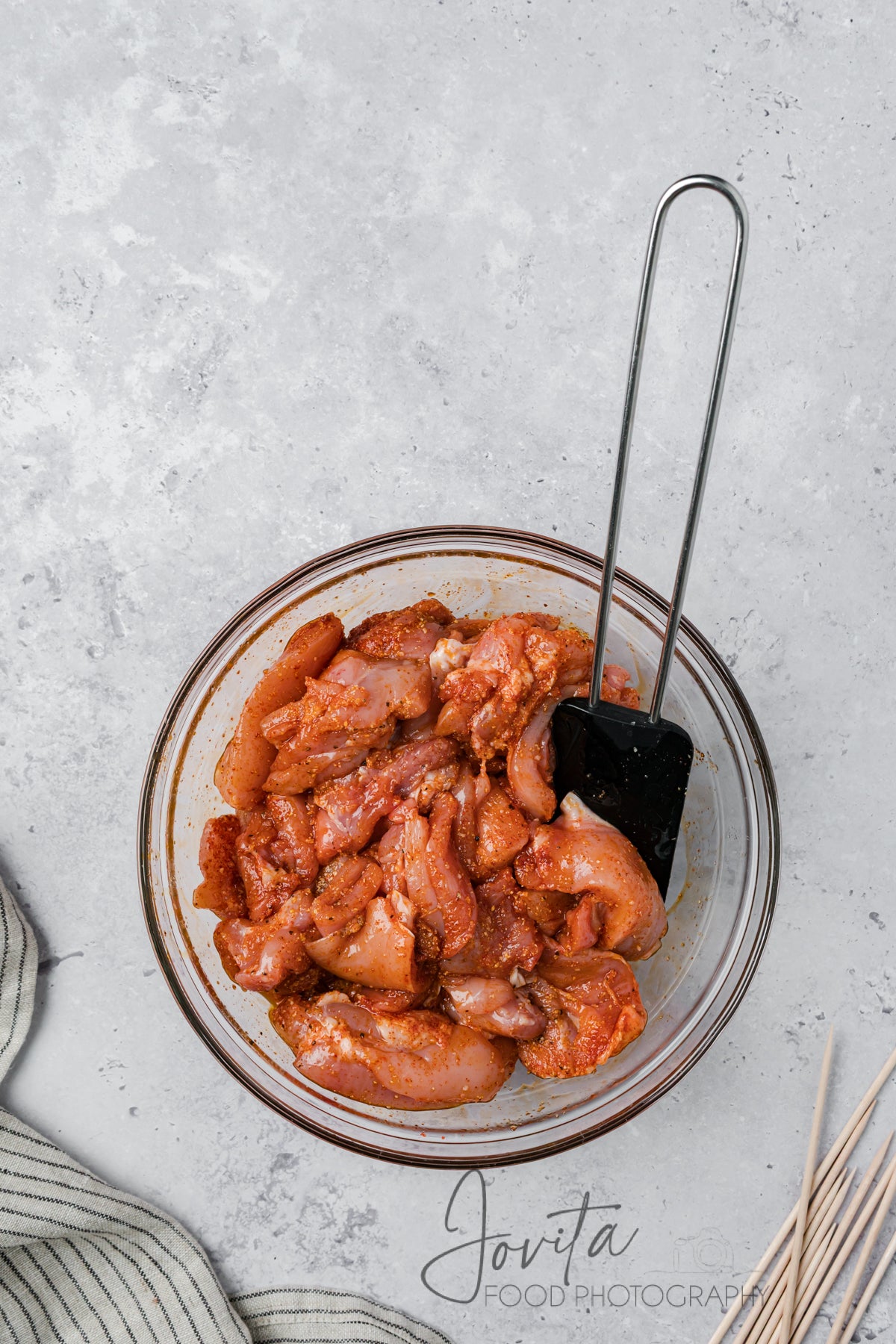 Garlic Parmesan Chicken Skewers