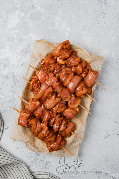 Garlic Parmesan Chicken Skewers