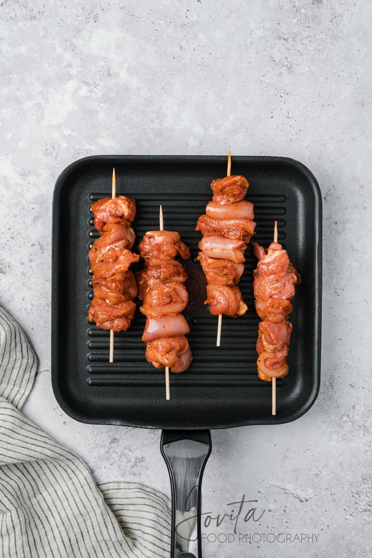 Garlic Parmesan Chicken Skewers