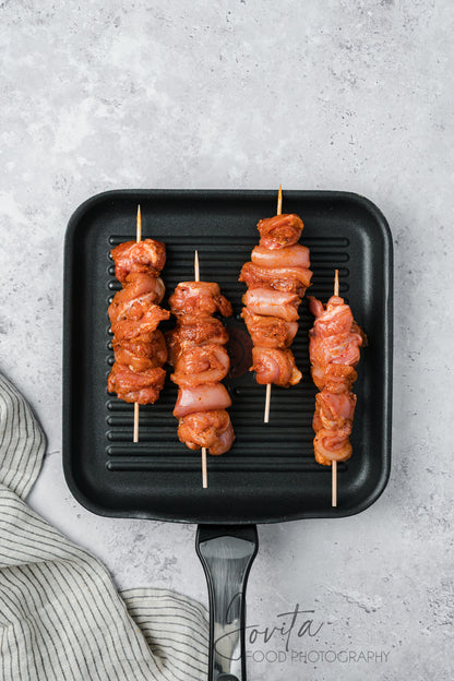 Garlic Parmesan Chicken Skewers