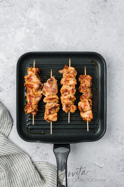 Garlic Parmesan Chicken Skewers