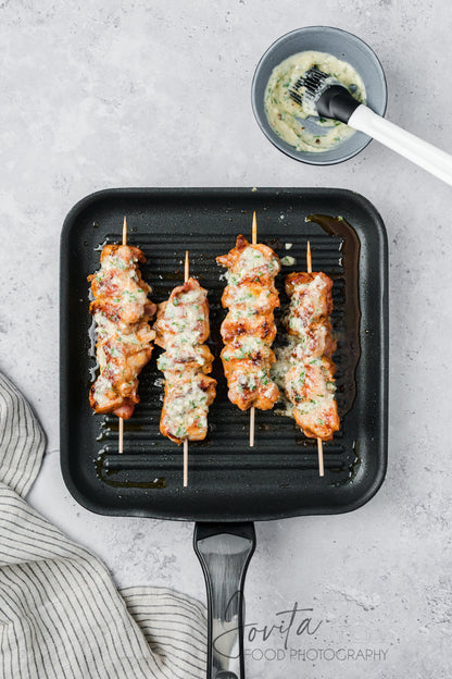Garlic Parmesan Chicken Skewers
