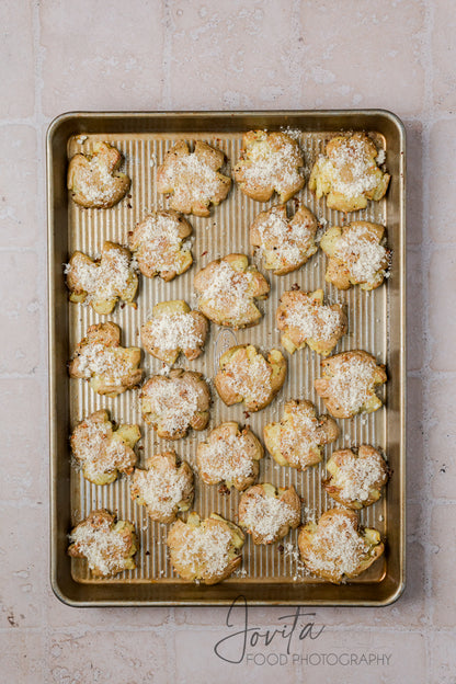 Garlic Parmesan Smashed Potatoes