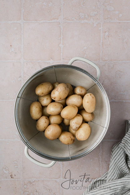Garlic Parmesan Smashed Potatoes