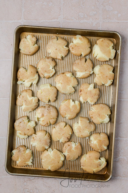 Garlic Parmesan Smashed Potatoes