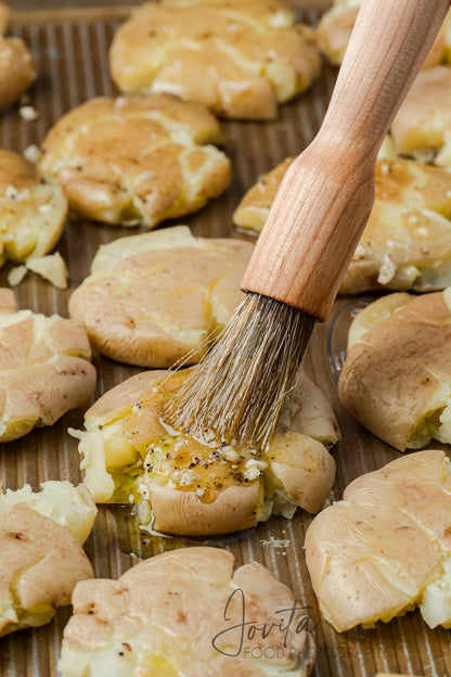 Garlic Parmesan Smashed Potatoes