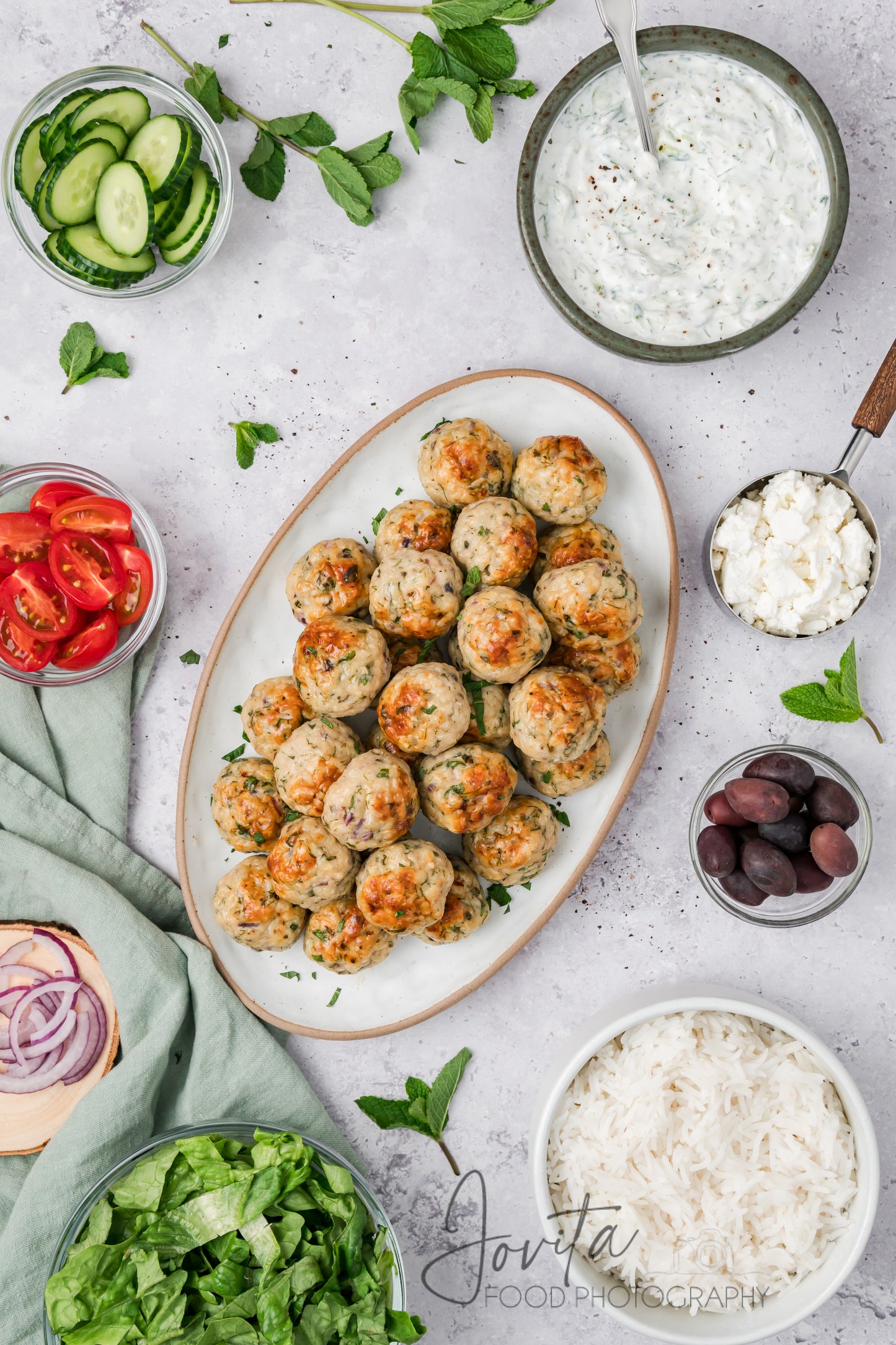 Greek Chicken Meatballs
