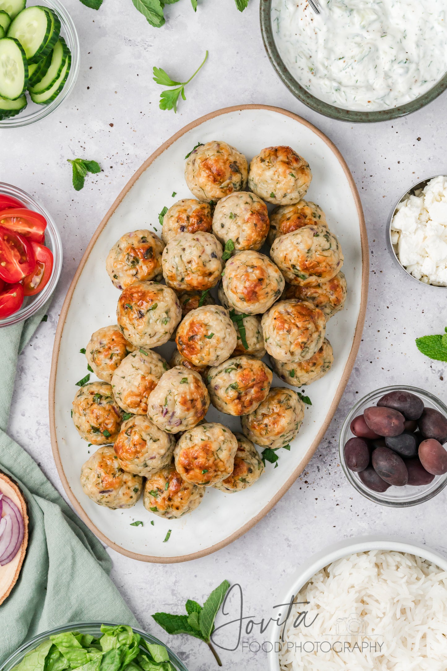 Greek Chicken Meatballs