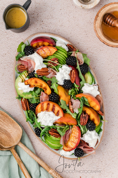 Grilled Peach and Burrata Salad