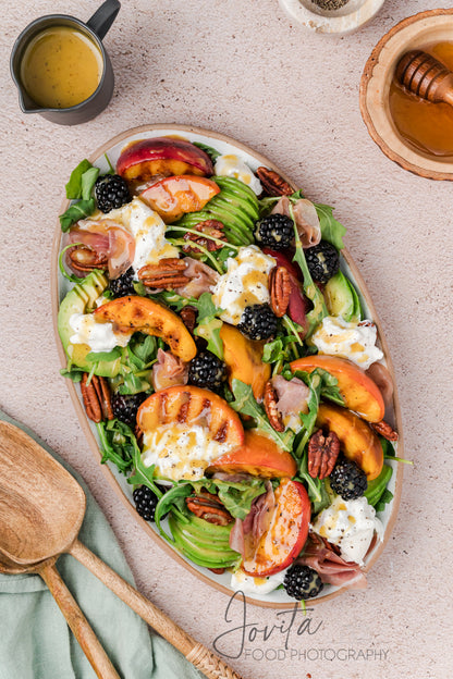Grilled Peach and Burrata Salad