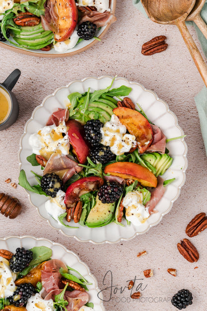 Grilled Peach and Burrata Salad