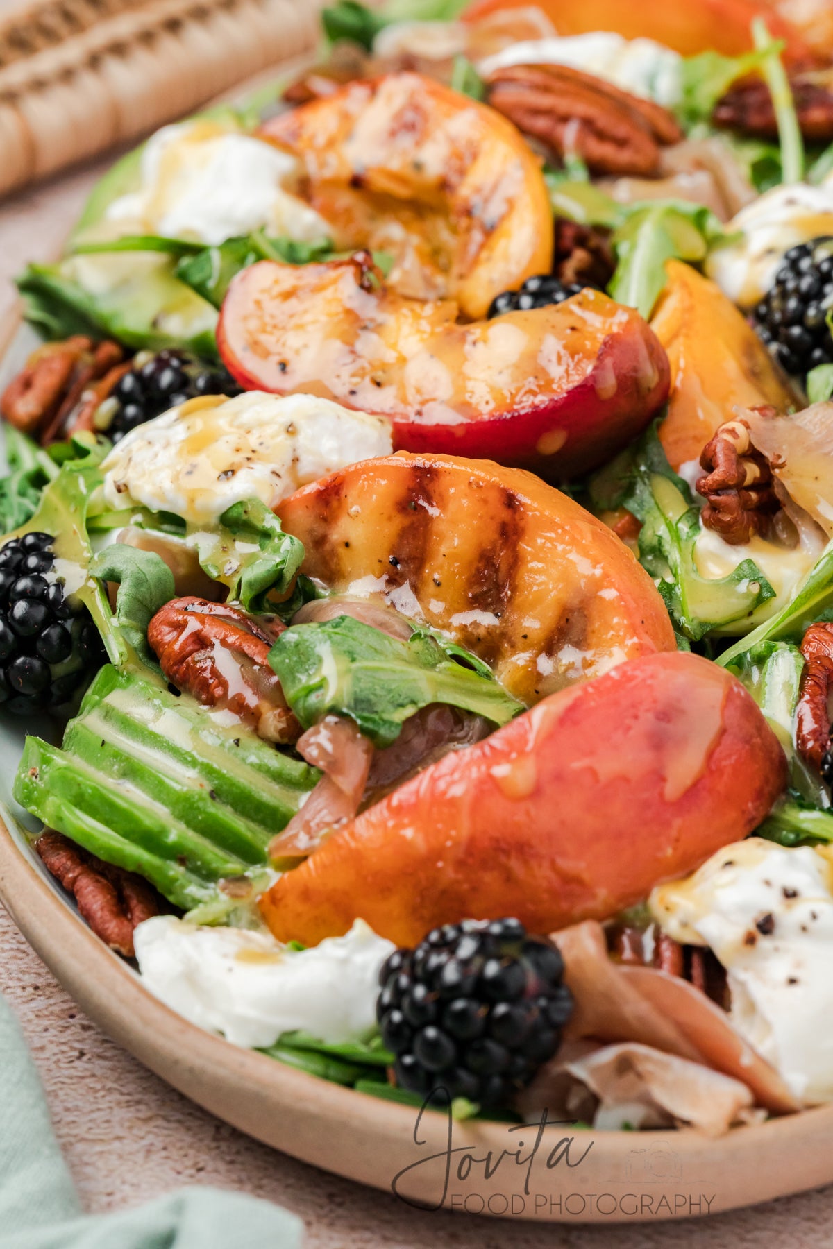 Grilled Peach and Burrata Salad