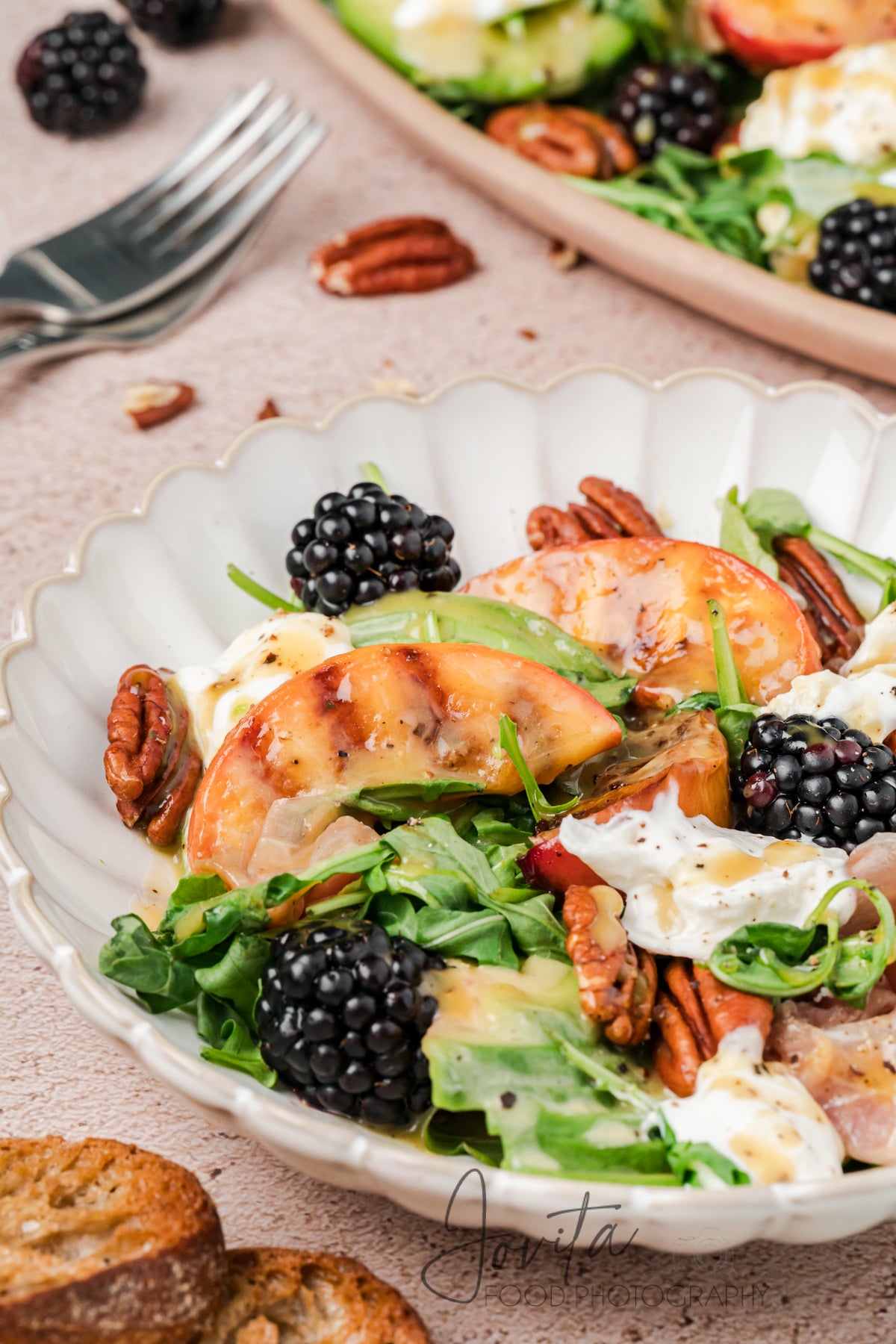 Grilled Peach and Burrata Salad