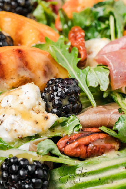 Grilled Peach and Burrata Salad