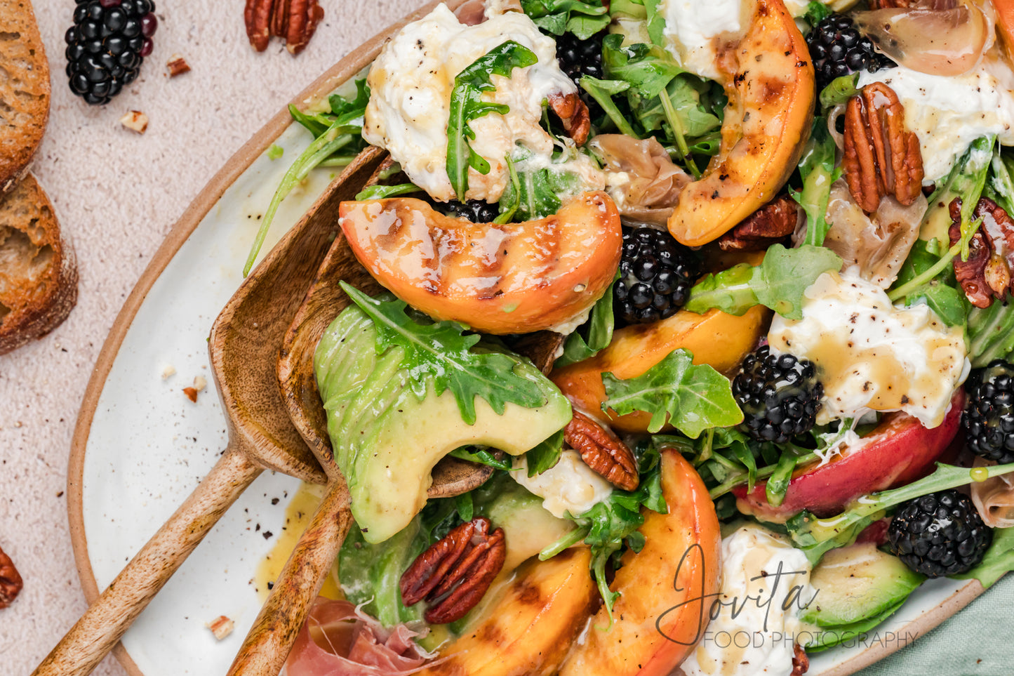 Grilled Peach and Burrata Salad