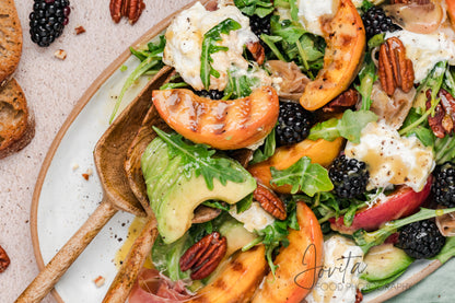 Grilled Peach and Burrata Salad