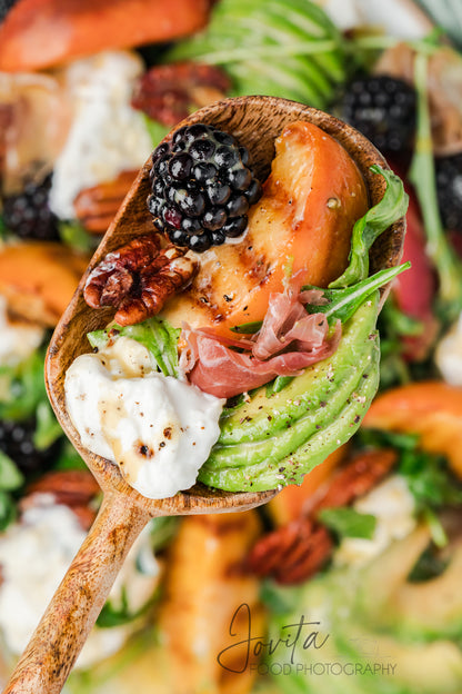 Grilled Peach and Burrata Salad