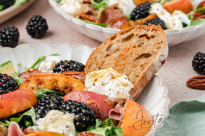 Grilled Peach and Burrata Salad