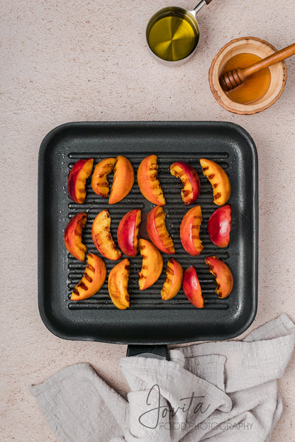 Grilled Peach and Burrata Salad