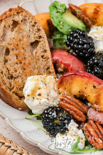 Grilled Peach and Burrata Salad