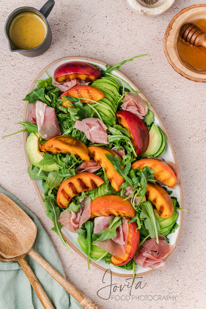 Grilled Peach and Burrata Salad