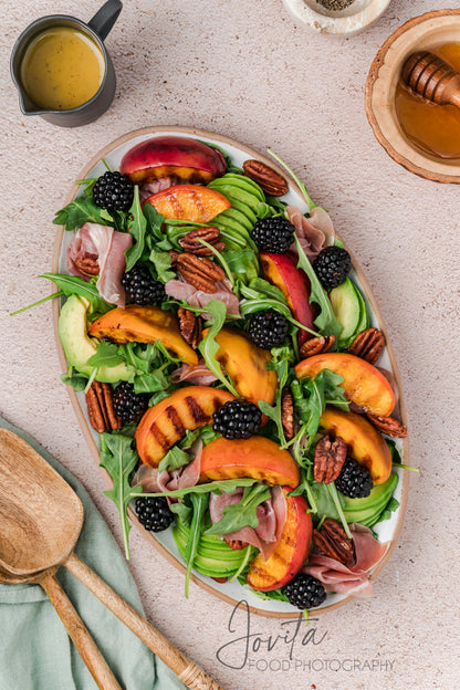 Grilled Peach and Burrata Salad
