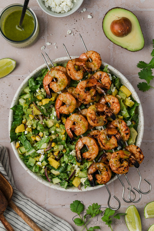 Grilled Shrimp Salad with Cilantro Lime Vinaigrette