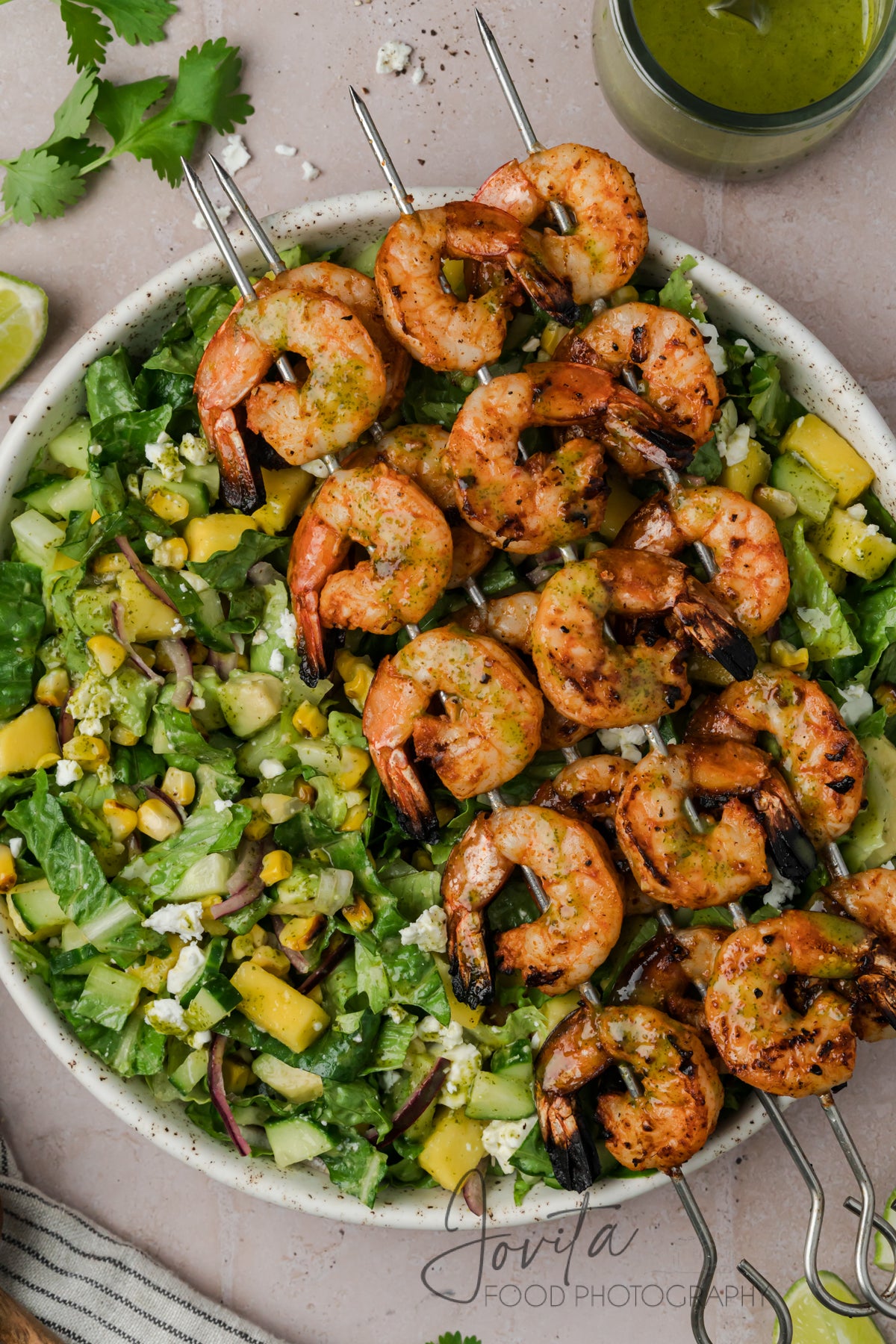 Grilled Shrimp Salad with Cilantro Lime Vinaigrette