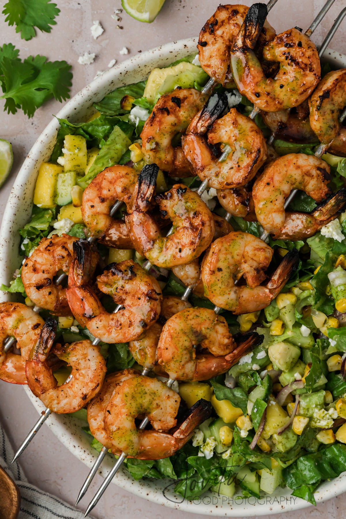 Grilled Shrimp Salad with Cilantro Lime Vinaigrette