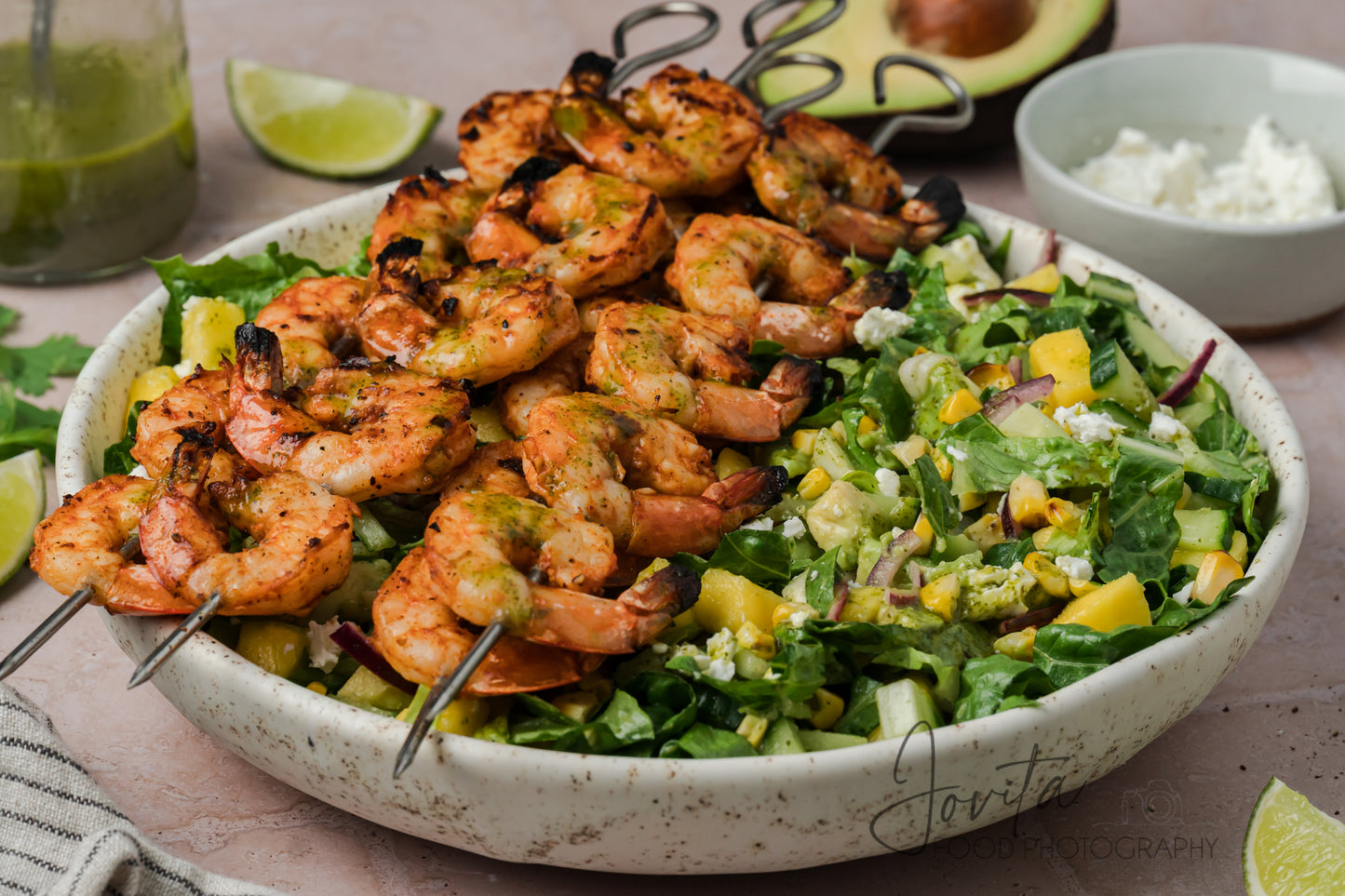 Grilled Shrimp Salad with Cilantro Lime Vinaigrette