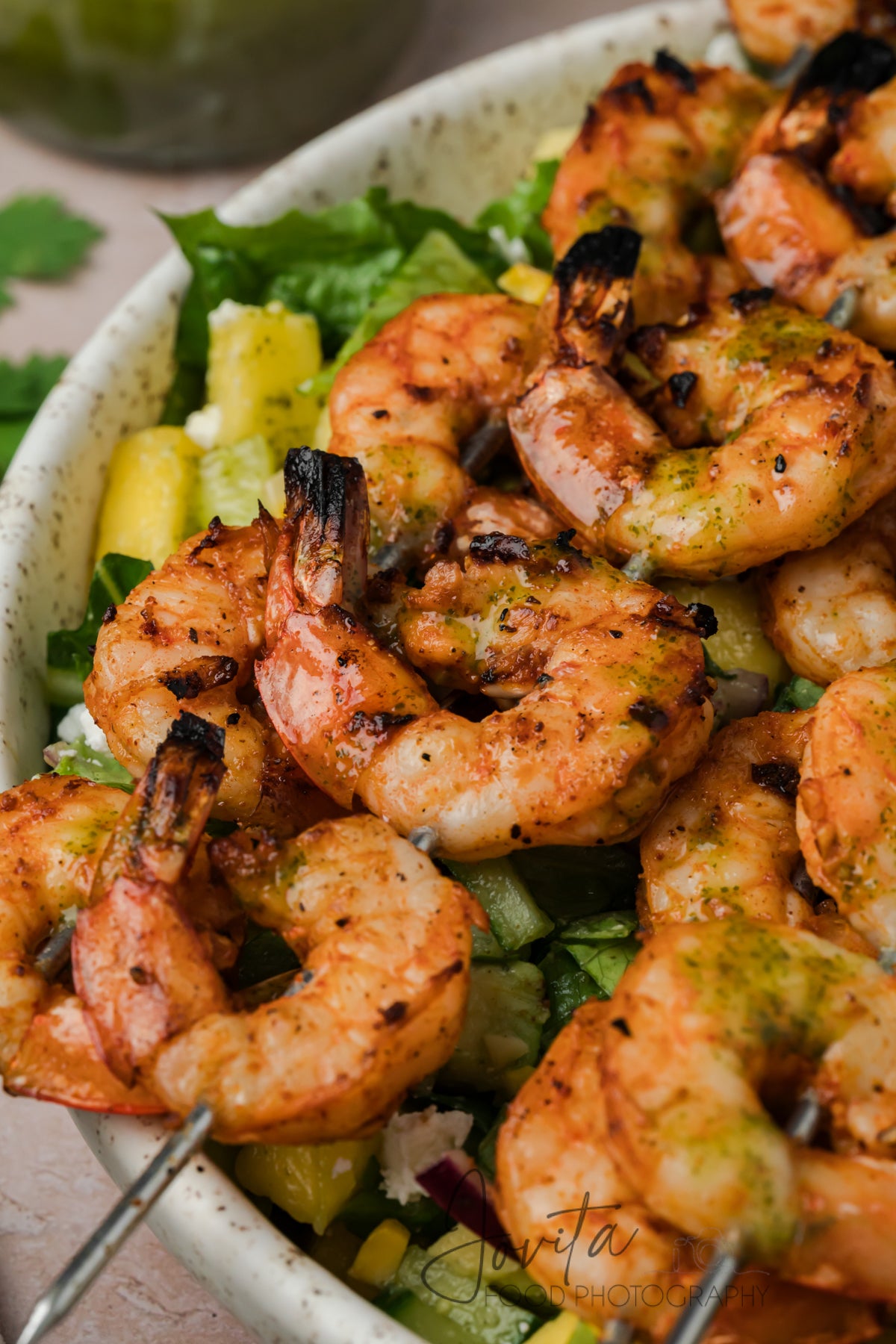 Grilled Shrimp Salad with Cilantro Lime Vinaigrette