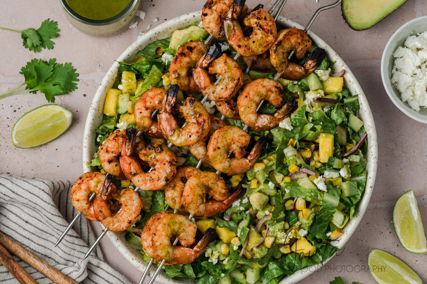 Grilled Shrimp Salad with Cilantro Lime Vinaigrette