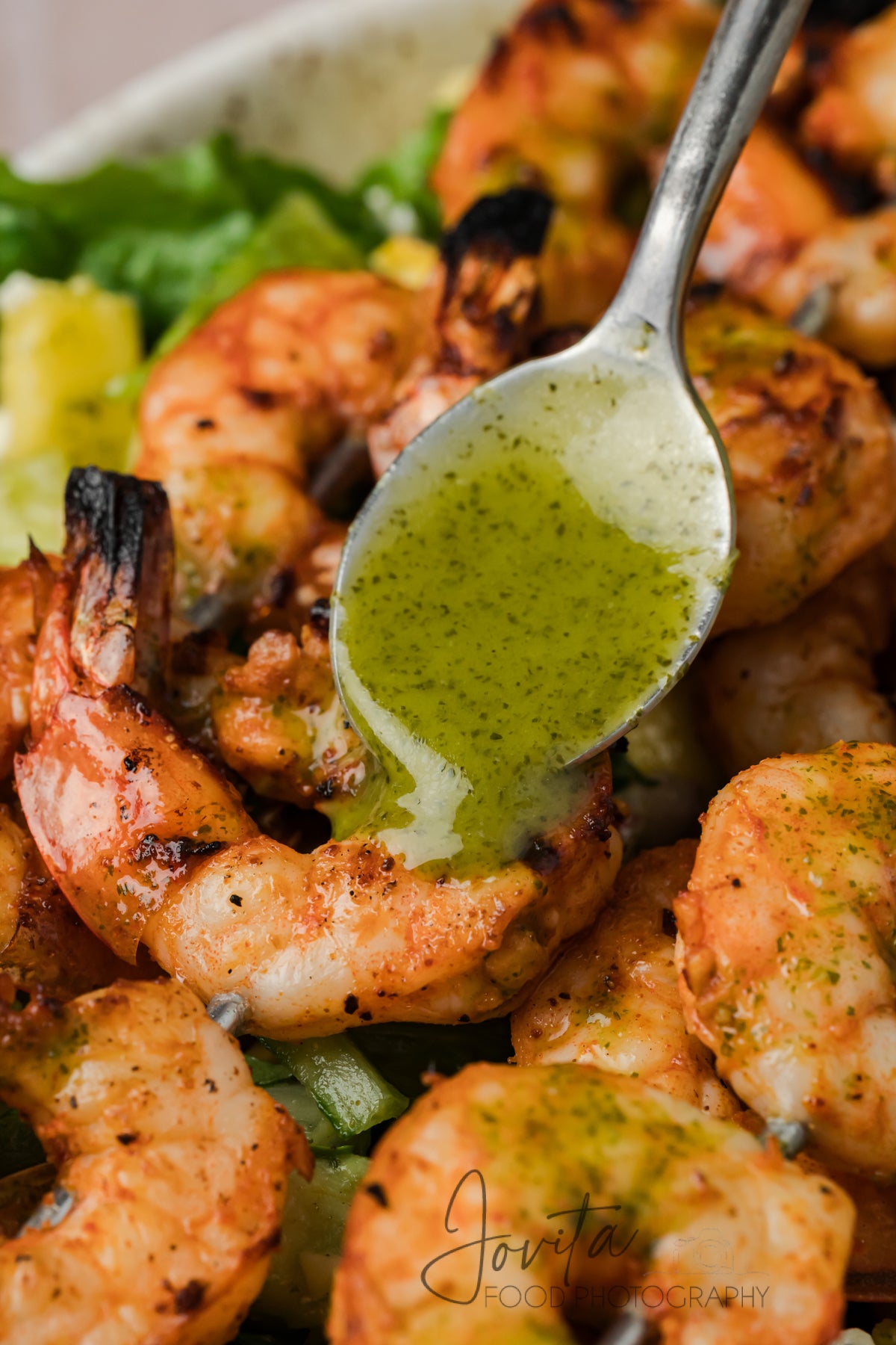 Grilled Shrimp Salad with Cilantro Lime Vinaigrette