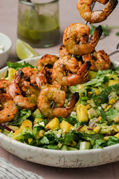 Grilled Shrimp Salad with Cilantro Lime Vinaigrette