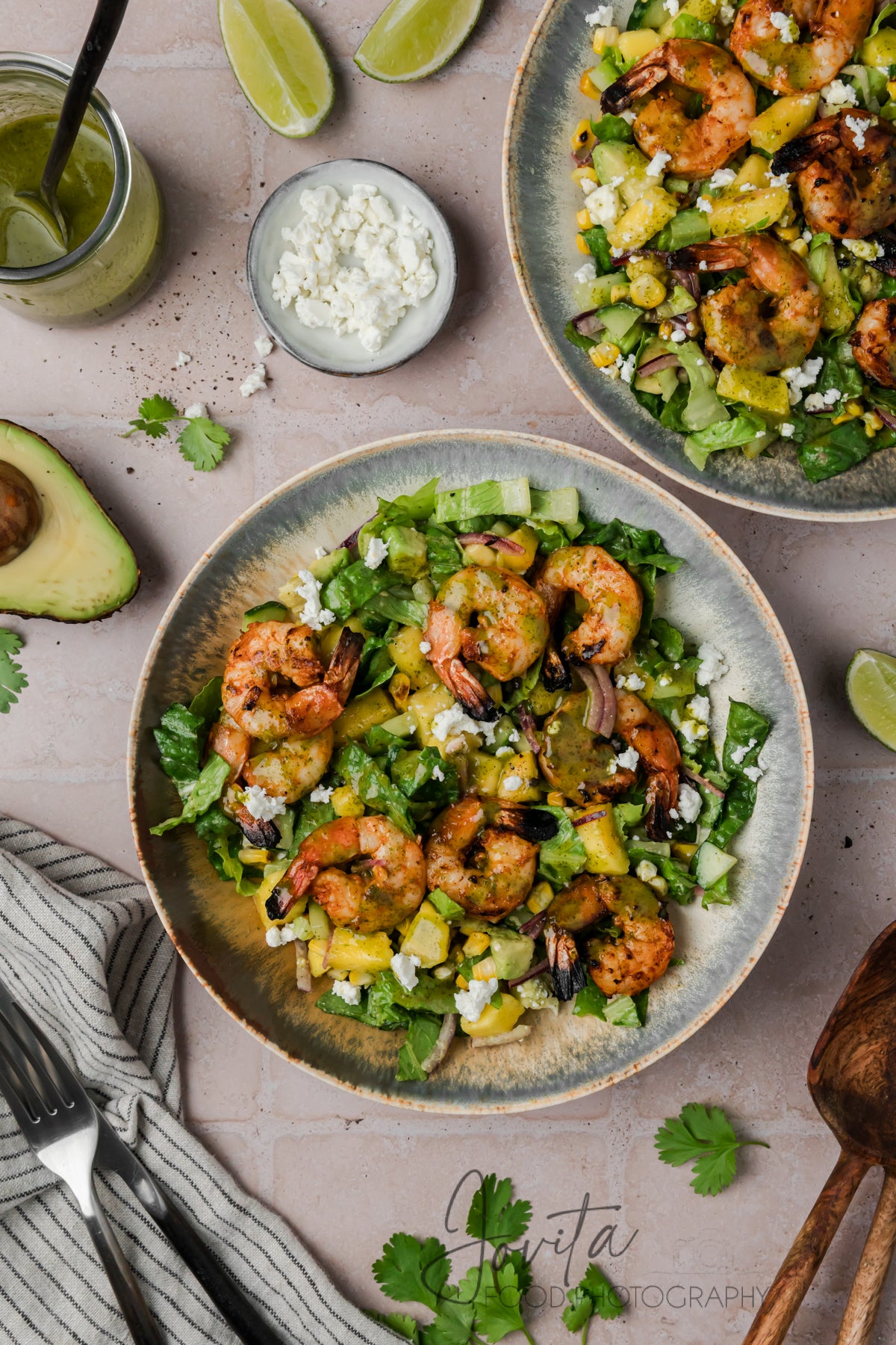 Grilled Shrimp Salad with Cilantro Lime Vinaigrette
