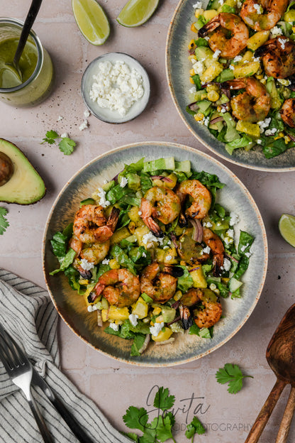 Grilled Shrimp Salad with Cilantro Lime Vinaigrette