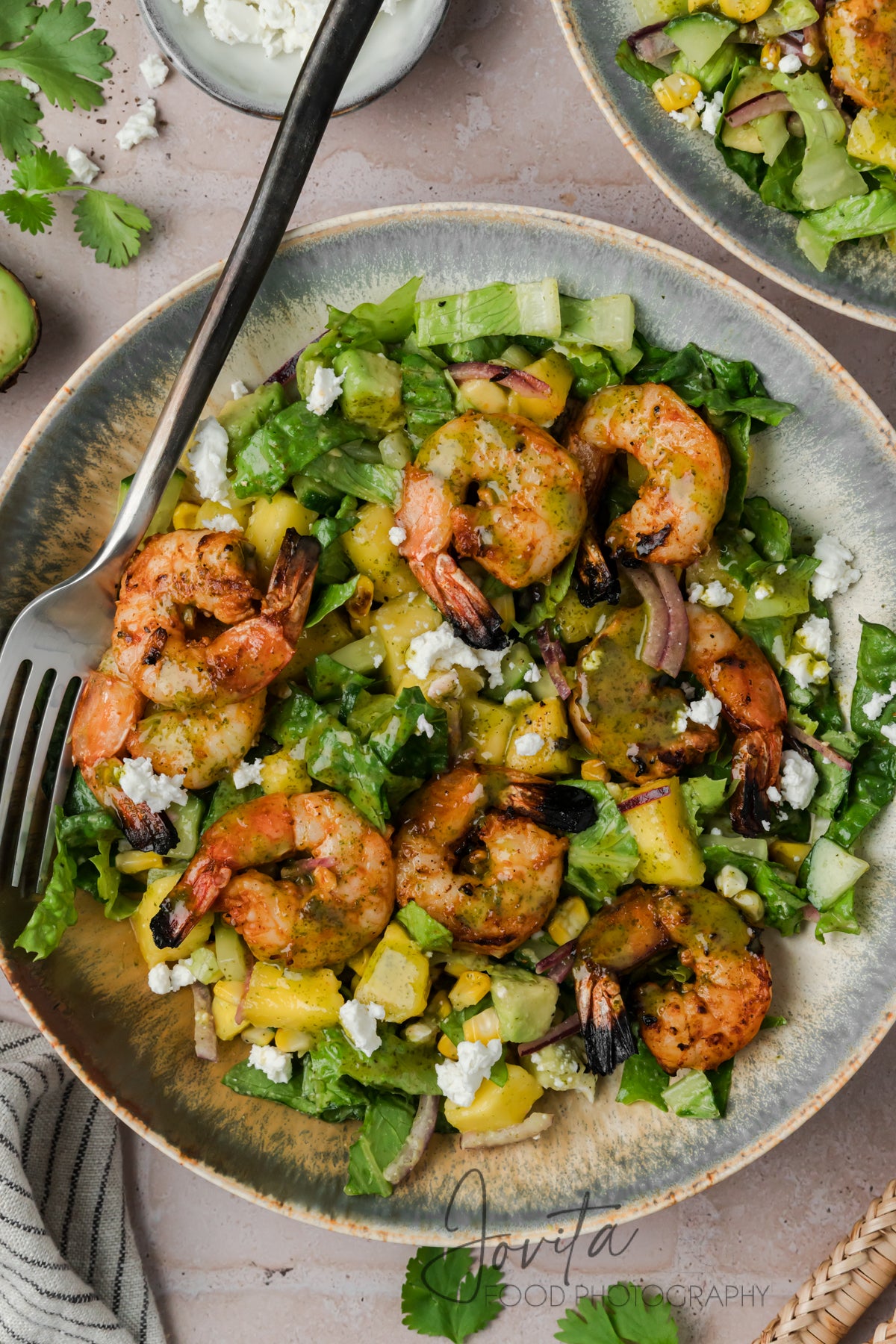Grilled Shrimp Salad with Cilantro Lime Vinaigrette