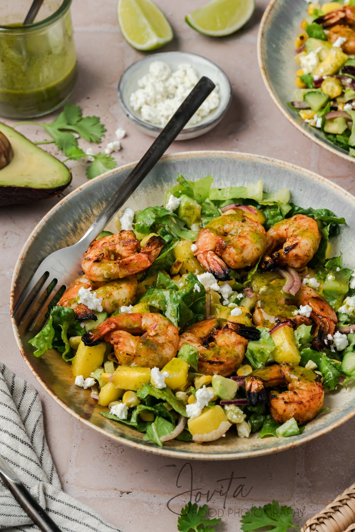 Grilled Shrimp Salad with Cilantro Lime Vinaigrette