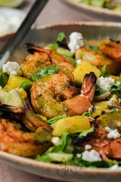 Grilled Shrimp Salad with Cilantro Lime Vinaigrette
