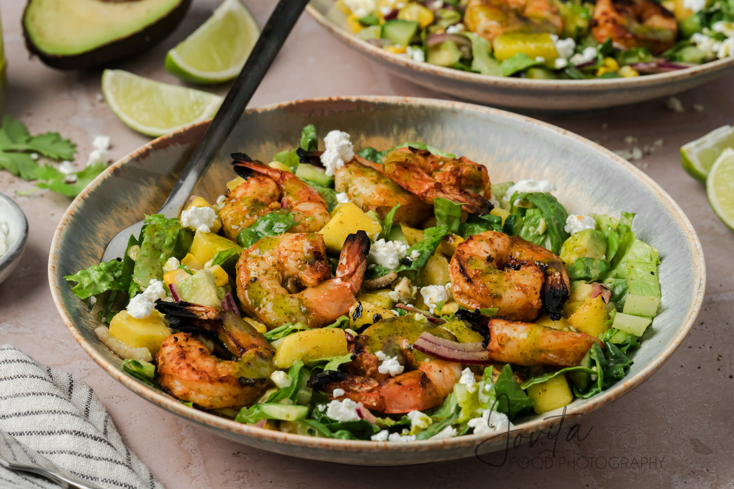 Grilled Shrimp Salad with Cilantro Lime Vinaigrette