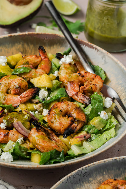 Grilled Shrimp Salad with Cilantro Lime Vinaigrette