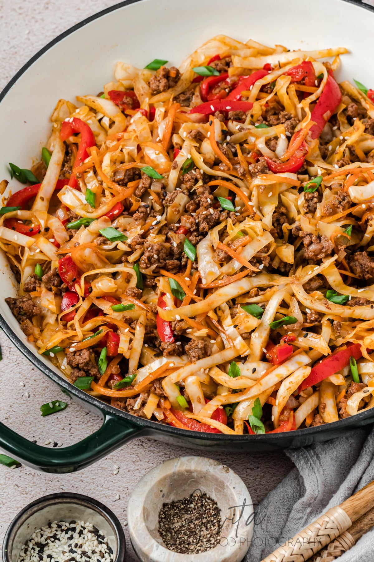 Ground Beef and Cabbage Skillet
